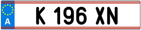 Trailer License Plate